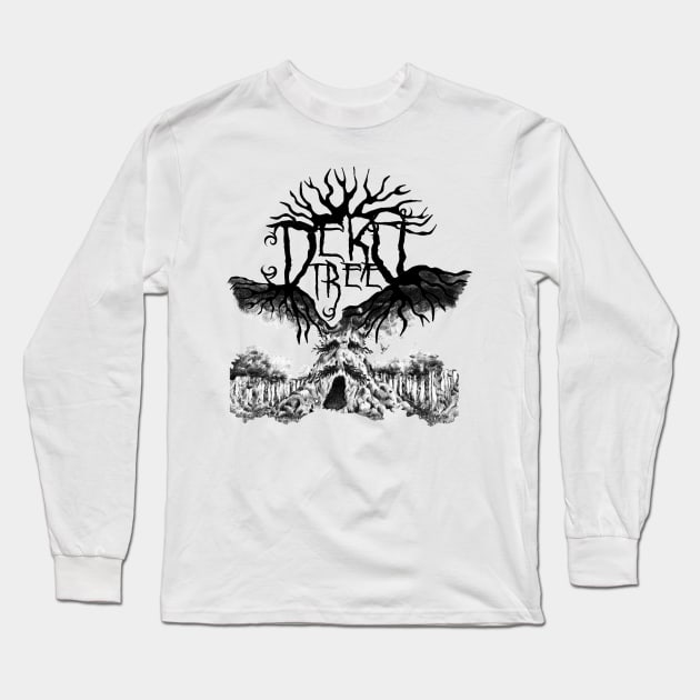 Black Metal Deku Tree Long Sleeve T-Shirt by red-leaf